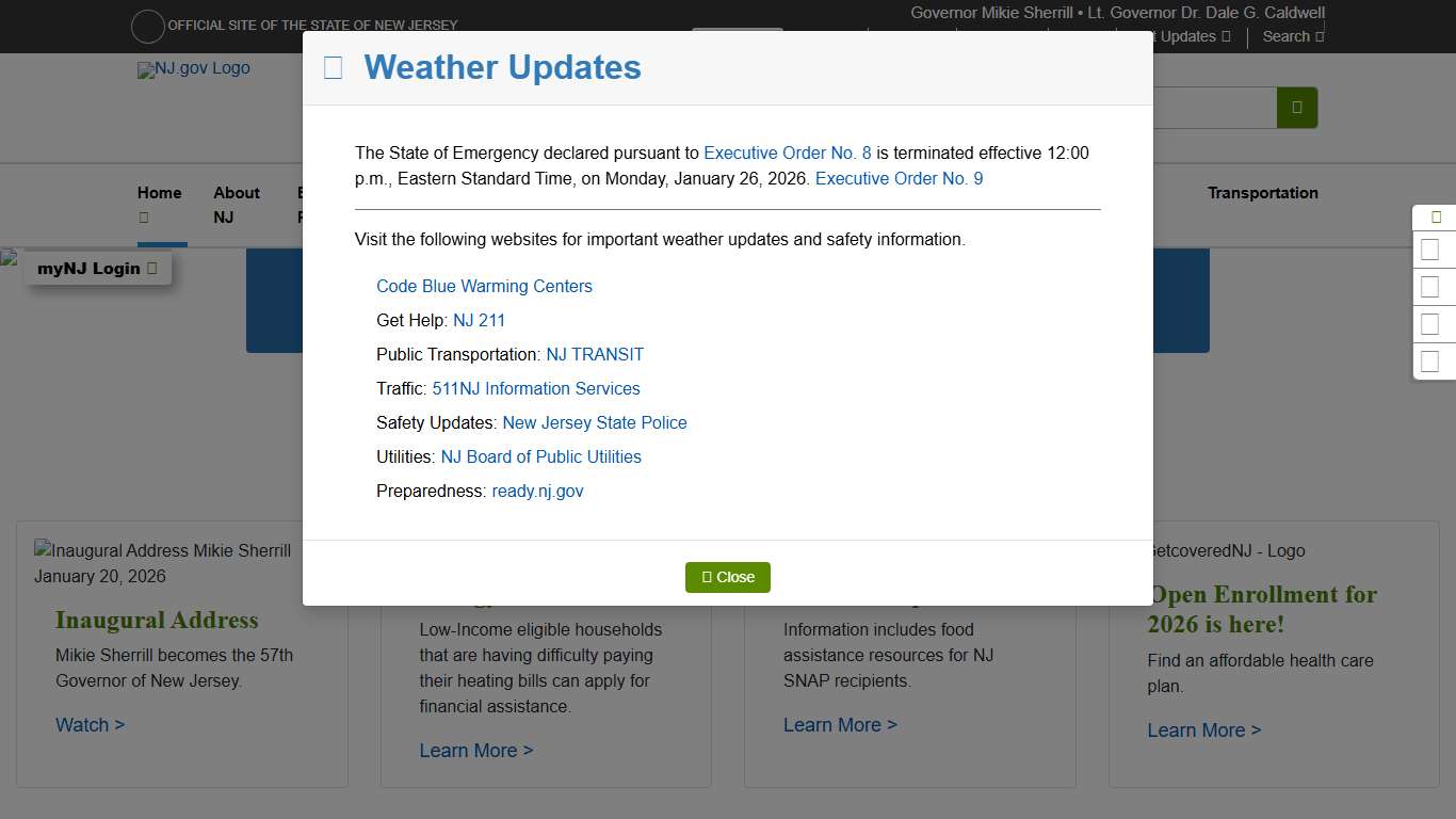 The Official Web Site for The State of New Jersey